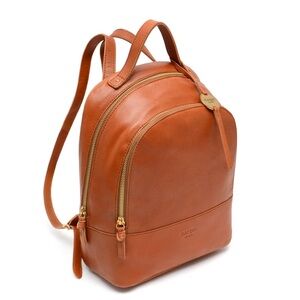 Faux leather backpack